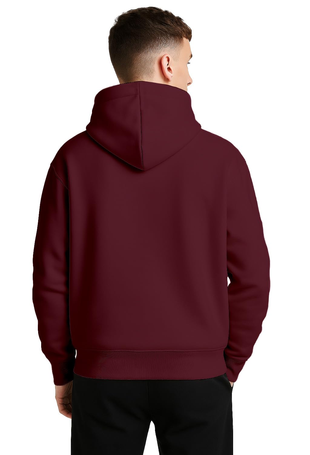 BELLENIO Oversized Hoodies for Man Stylish | 280 GSM Rich Cotton Fleece Solid Oversized Fit Hooded Full Sleeve Oversized Sweatshirt for Men | Stylish Casual Wear Winter Hoodies for Men