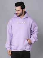 Unisex Cotton Fleece Hoodie, Lavender, 350 GSM Double Layer Hood