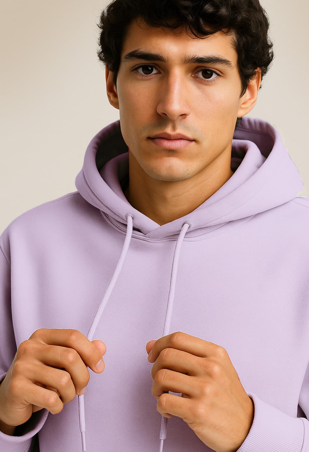 BELLENIO Oversized Hoodies for Man Stylish | 280 GSM Rich Cotton Fleece Solid Oversized Fit Hooded Full Sleeve Oversized Sweatshirt for Men | Stylish Casual Wear Winter Hoodies for Men