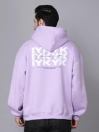 Unisex Cotton Fleece Hoodie, Lavender, 350 GSM Double Layer Hood