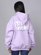 Unisex Cotton Fleece Hoodie, Lavender, 350 GSM Double Layer Hood