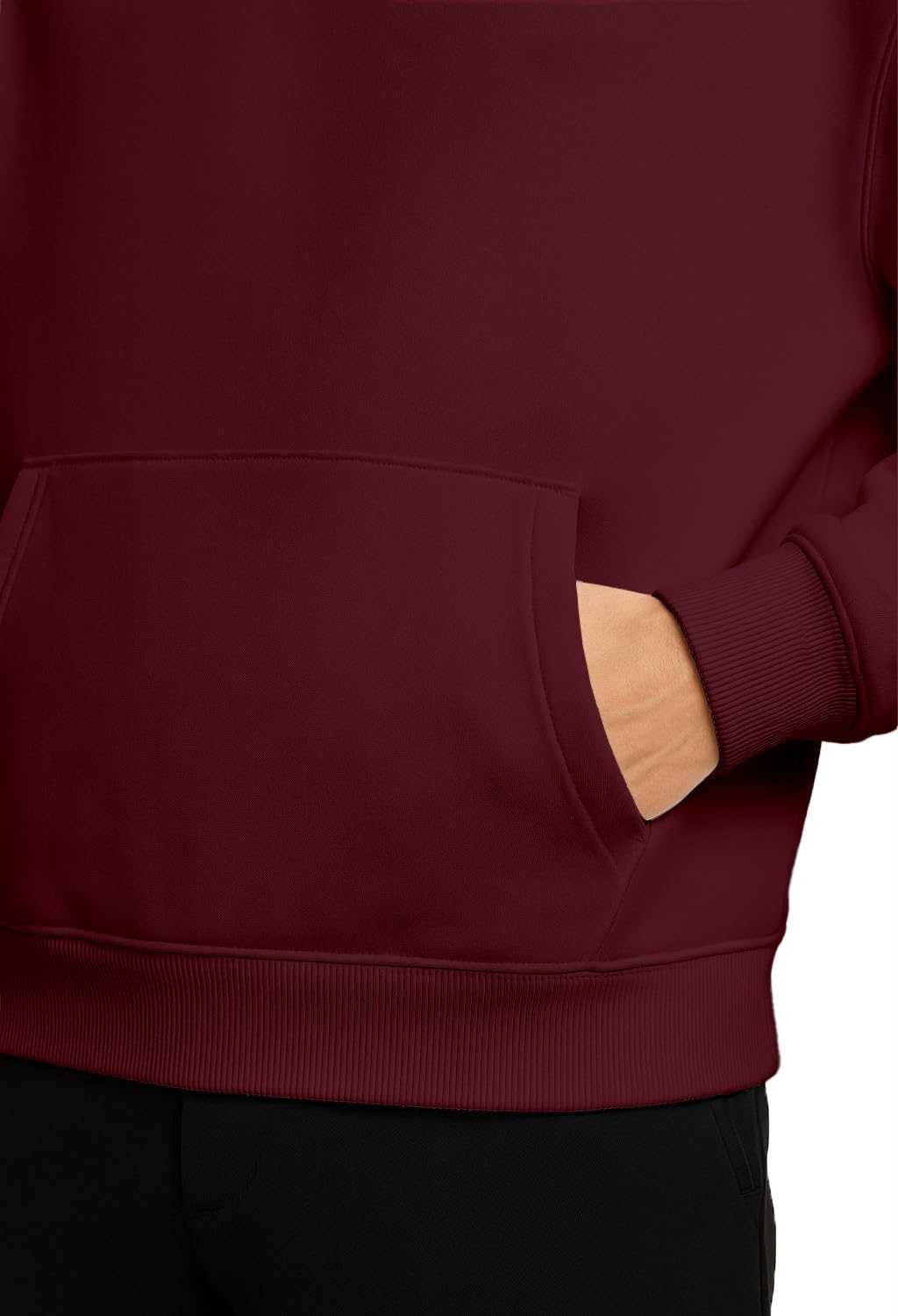 BELLENIO Oversized Hoodies for Man Stylish | 280 GSM Rich Cotton Fleece Solid Oversized Fit Hooded Full Sleeve Oversized Sweatshirt for Men | Stylish Casual Wear Winter Hoodies for Men