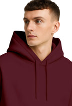 BELLENIO Oversized Hoodies for Man Stylish | 280 GSM Rich Cotton Fleece Solid Oversized Fit Hooded Full Sleeve Oversized Sweatshirt for Men | Stylish Casual Wear Winter Hoodies for Men
