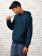 BELLENIO Oversized Hoodies for Man Stylish | 280 GSM Rich Cotton Fleece Solid Oversized Fit Hooded Full Sleeve Oversized Sweatshirt for Men | Stylish Casual Wear Winter Hoodies for Men