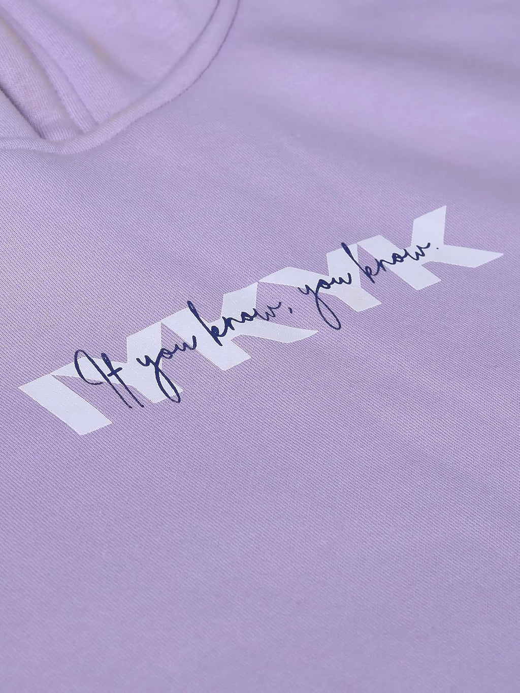 Unisex Cotton Fleece Hoodie, Lavender, 350 GSM Double Layer Hood