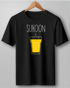 Sukoon Ki Chai Black Regular T Shirt