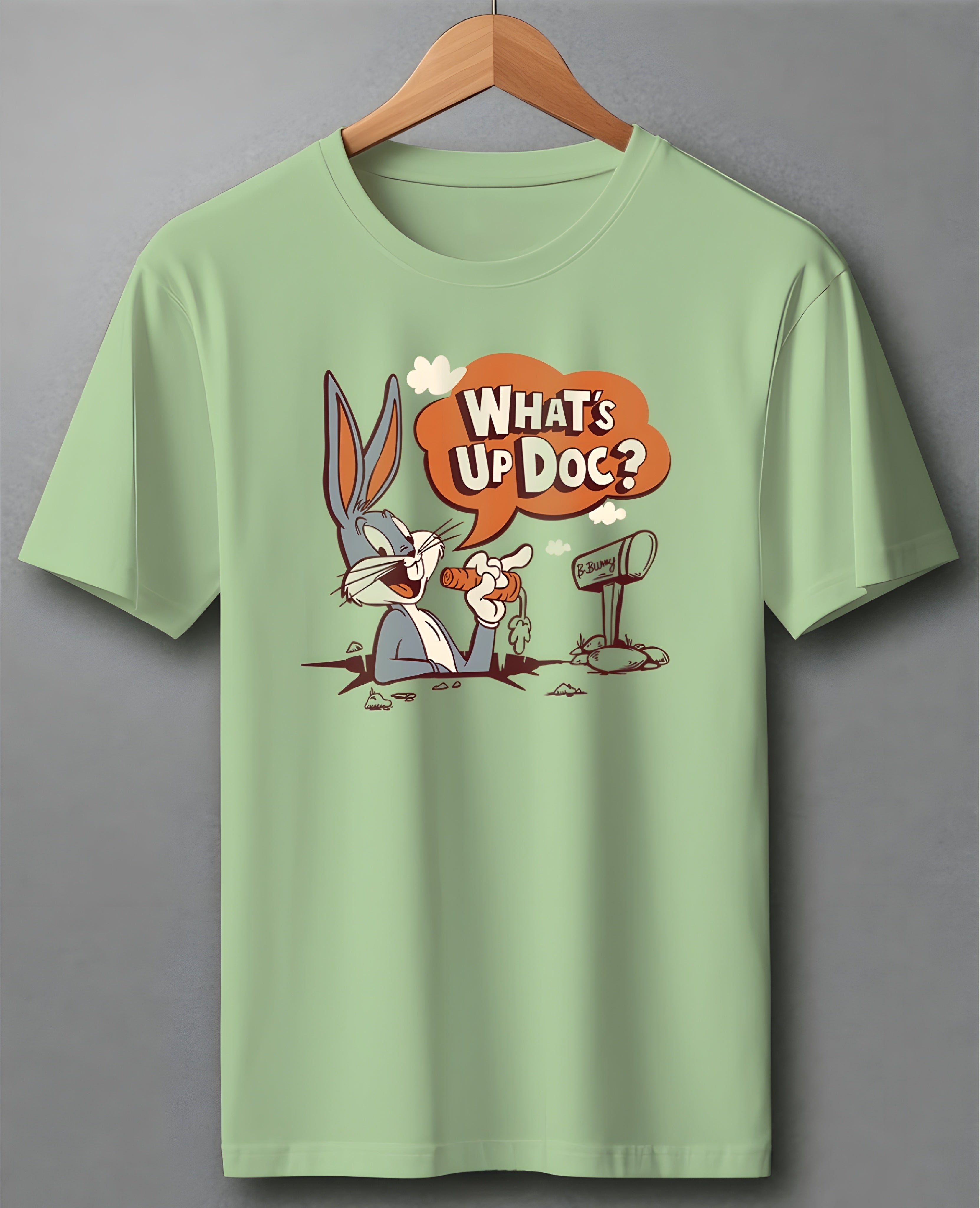 Whats Up Doc Bugs Bunny Pista Green Oversized T Shirt