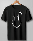 Cunning Smile Black Regular T Shirt