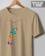 7up Beige Regular T Shirt