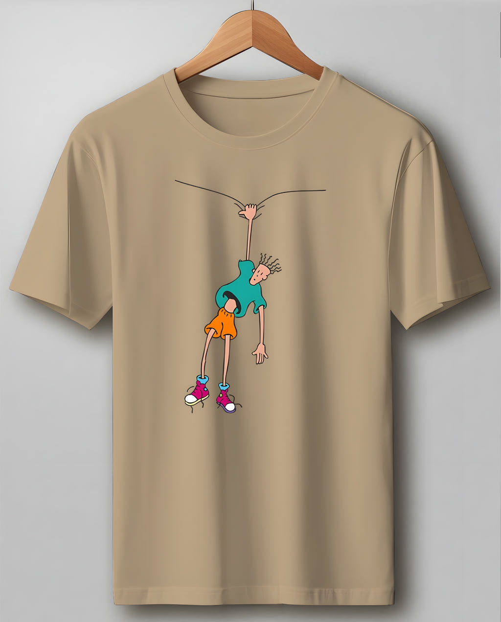 7up Beige Regular T Shirt