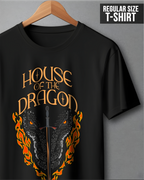 House Of Dragon Black Oversized T Shirt
