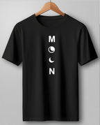 Moon Grid Black Regular T Shirt